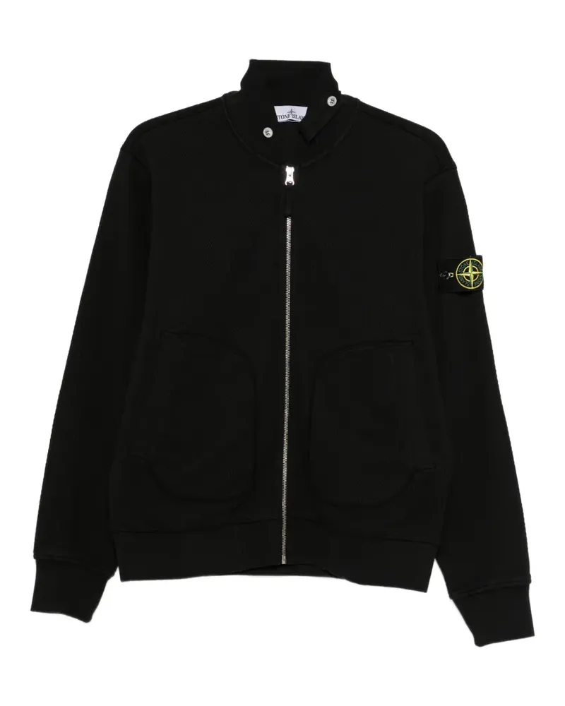 Stone Island Cardigan mit Reißverschlusstaschen - Schwarz Schwarz