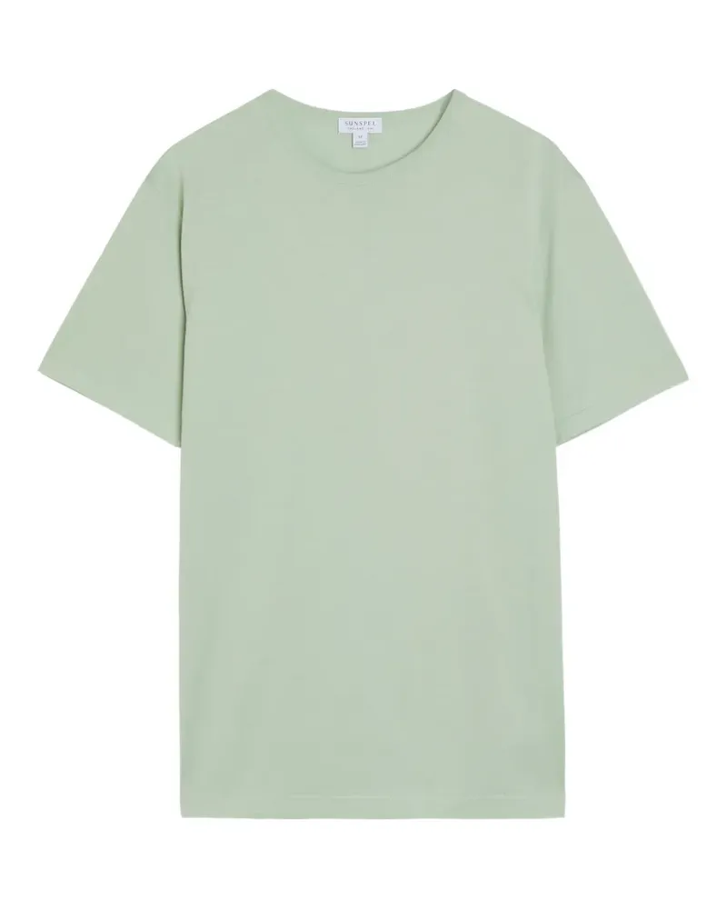 Sunspel T-Shirt mit rundem Ausschnitt - Grün Grün