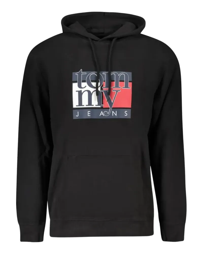 Tommy Hilfiger logo-print hoodie - Schwarz Schwarz