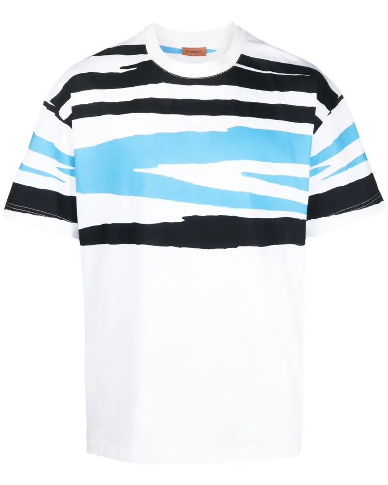 Missoni T-Shirt mit grafischem Print - Weiß Weiß
