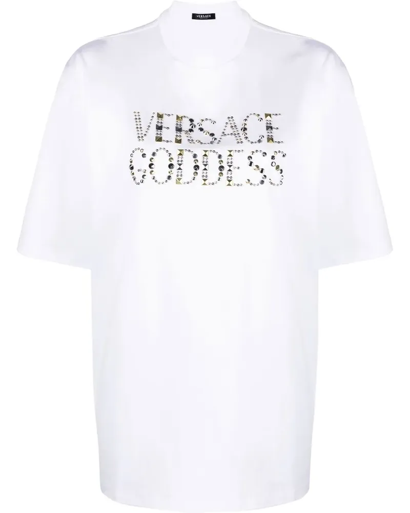 Versace Goddess T-Shirt - Weiß Weiß
