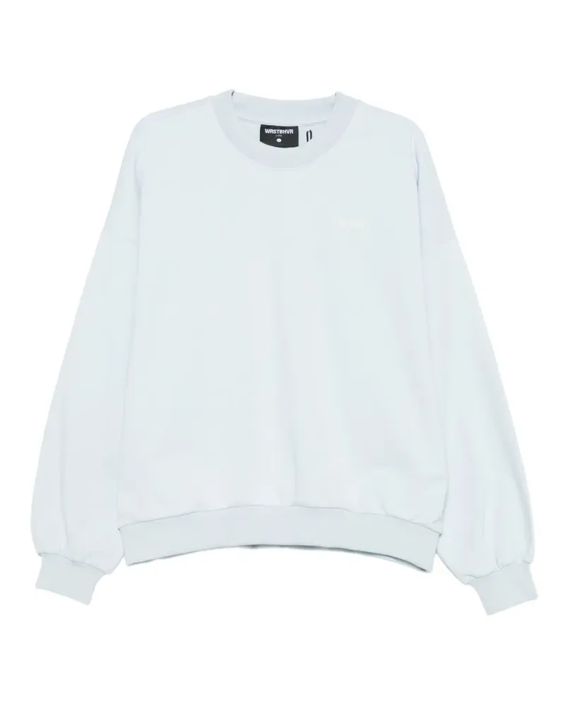 WRSTBHVR logo-print sweater - Blau Blau