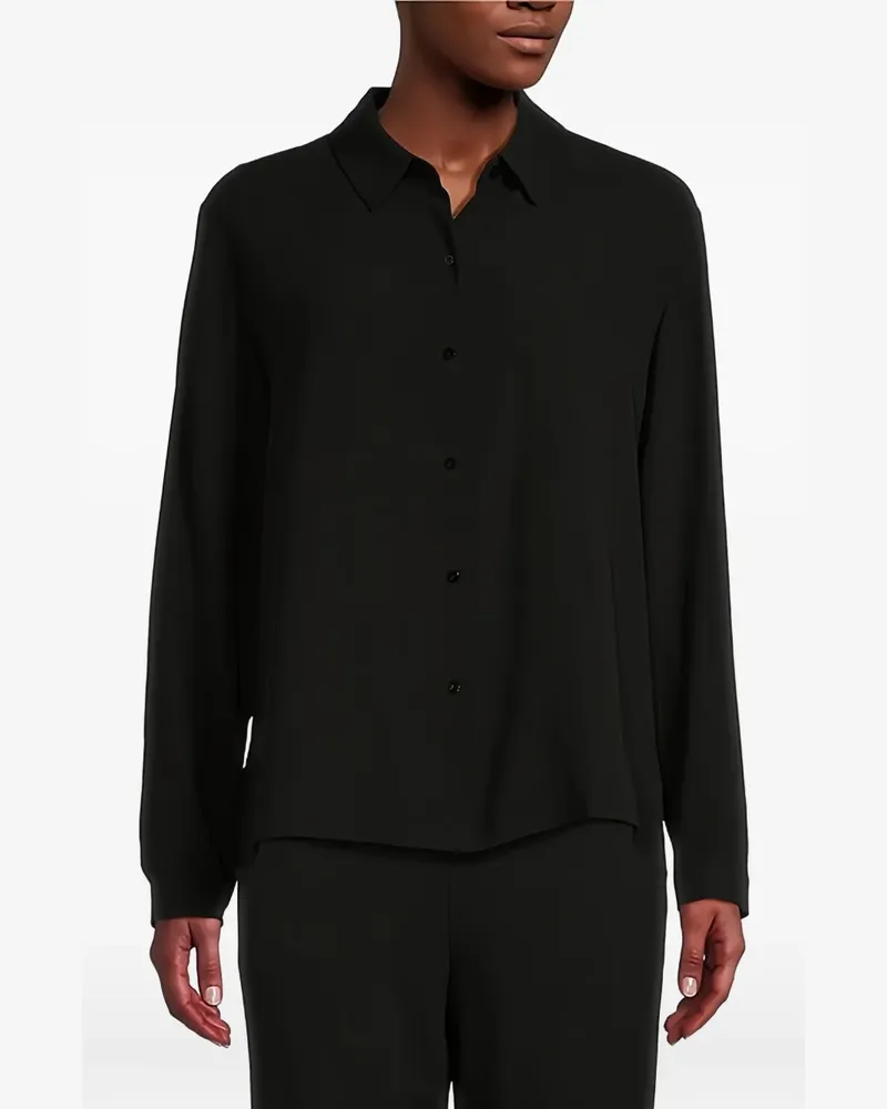 Eileen Fisher Hemd mit klassischem Kragen - Schwarz Schwarz