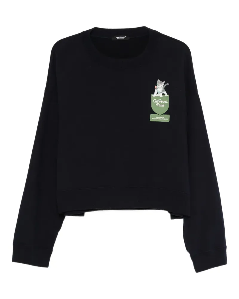 Undercover Sweatshirt mit grafischem Print - Blau Blau