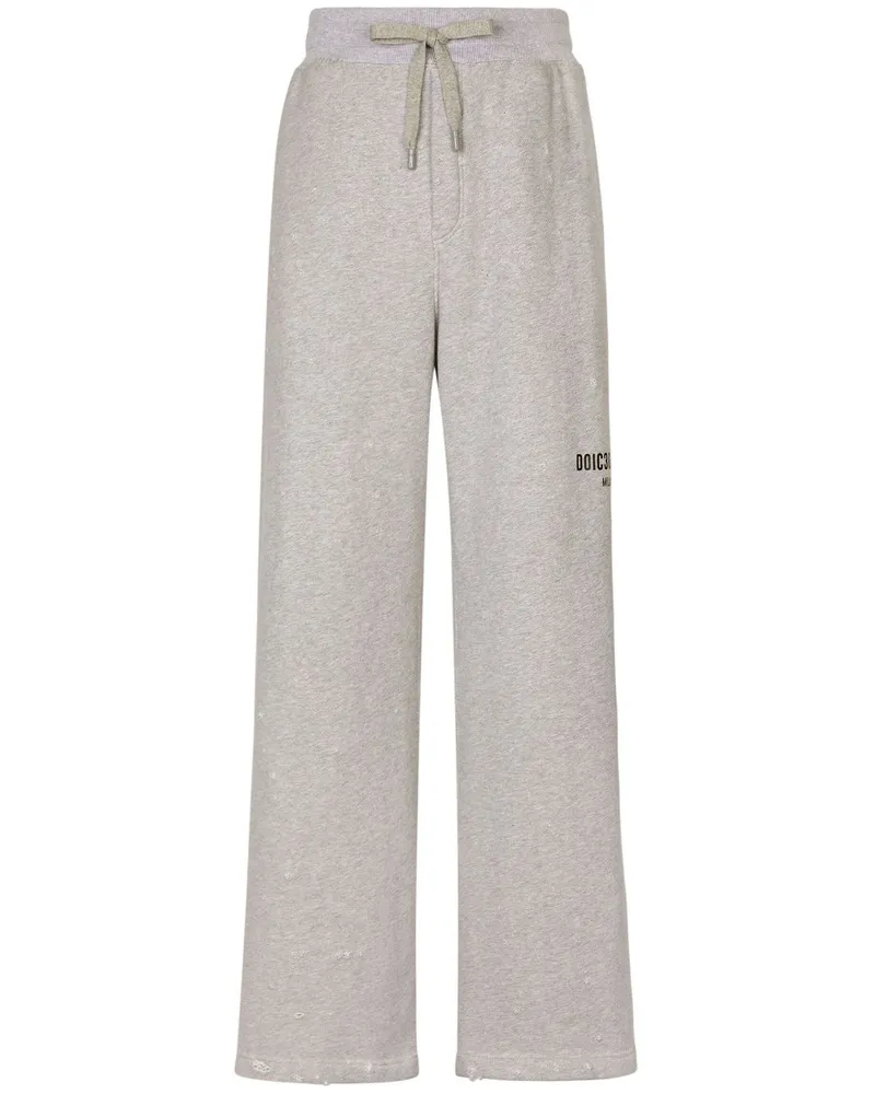 Dolce & Gabbana Jogginghose mit Logo-Print - Grau Grau