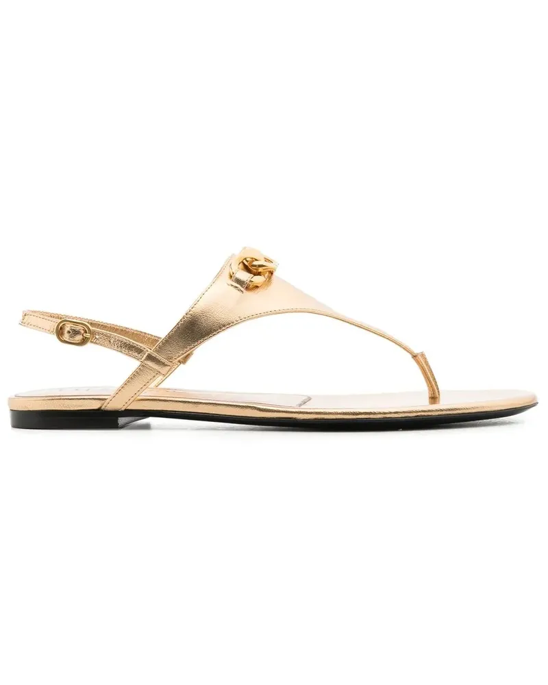 Valentino Garavani VLOGO Signature Pantoletten - Gold Gold