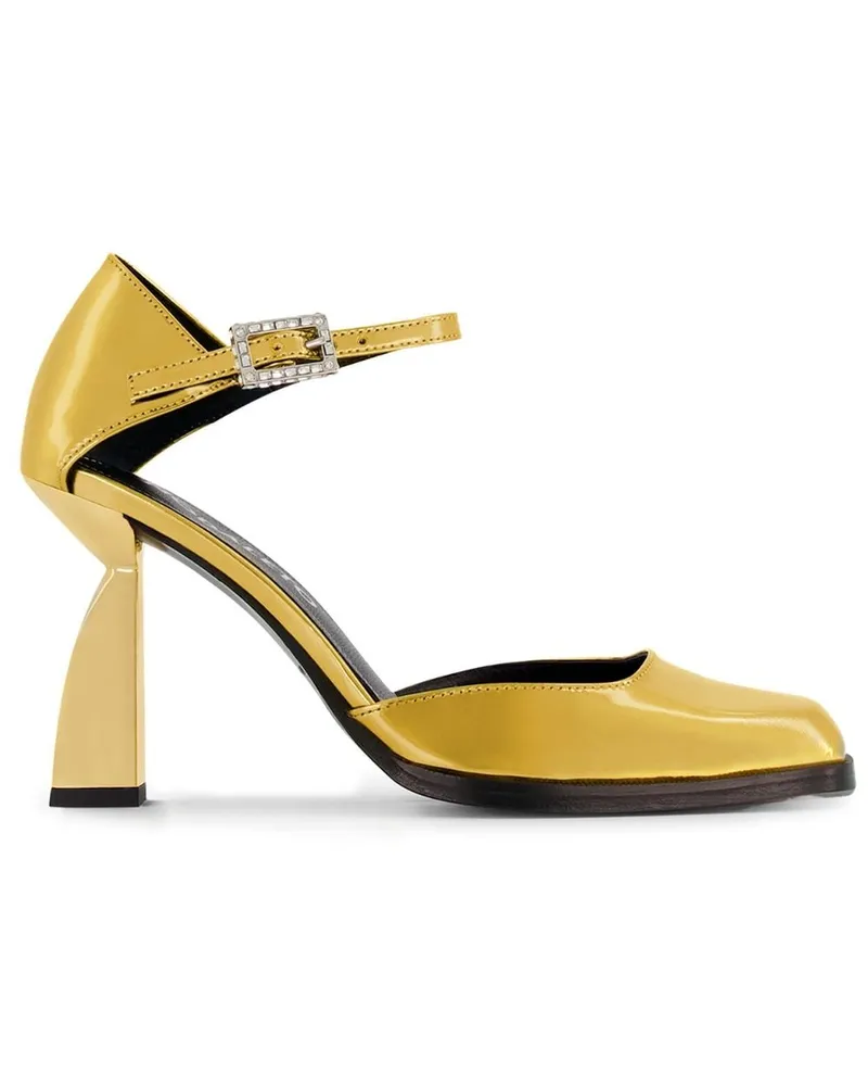 NODALETO Pumps mit Knöchelriemen Gold