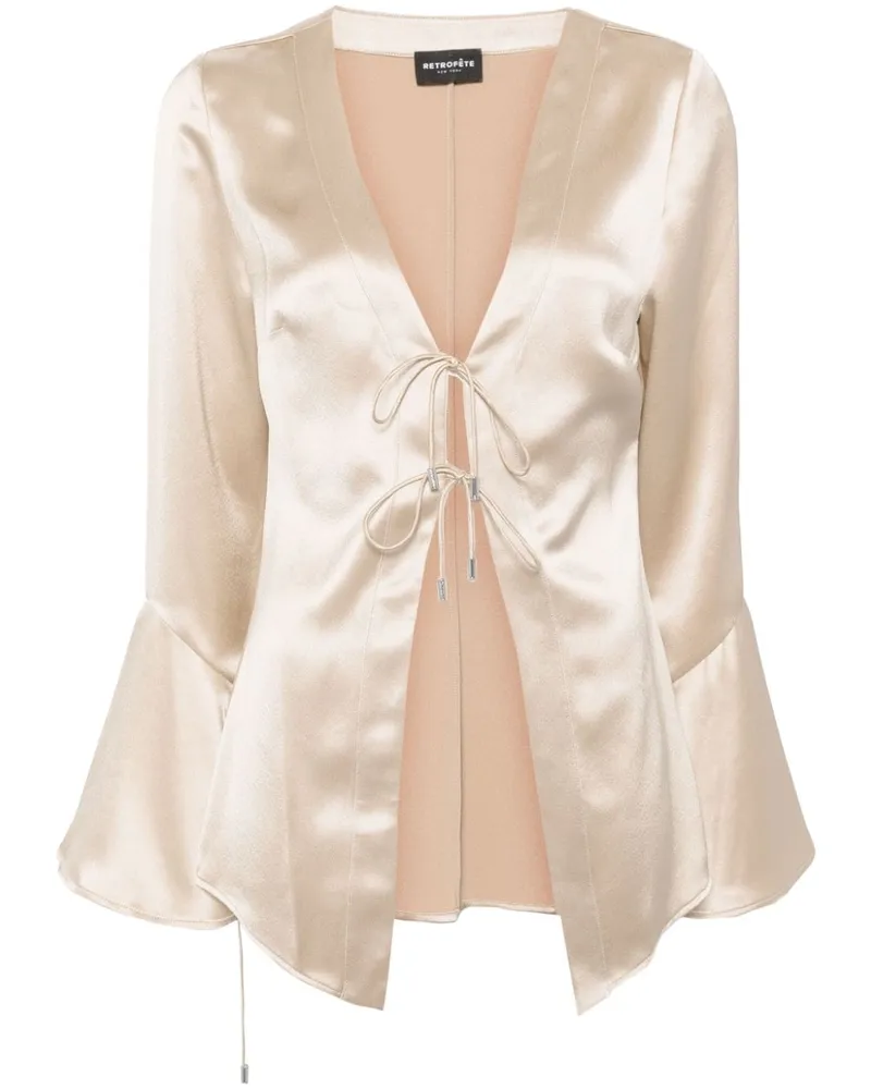 Retrofête Svea Bluse - Nude Nude