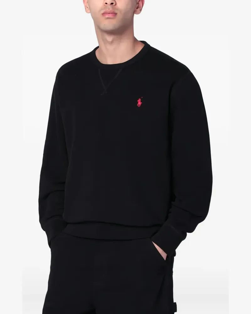 Ralph Lauren Sweatshirt mit Polo Pony - Schwarz Schwarz