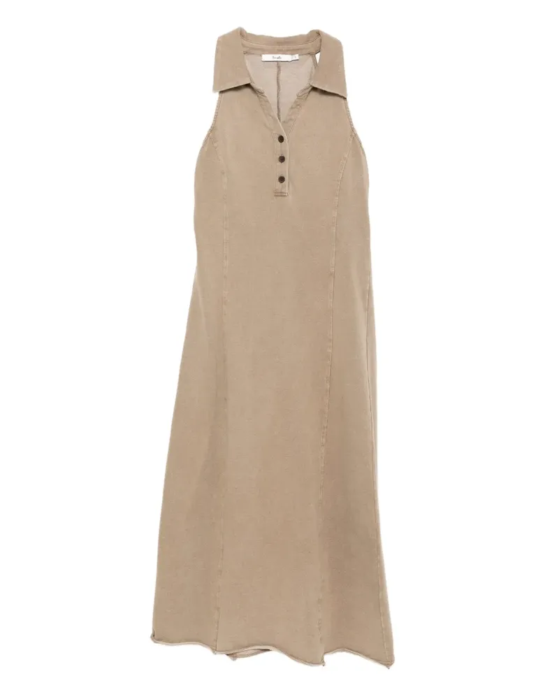 b+ab Ärmelloses Midikleid - Nude Nude
