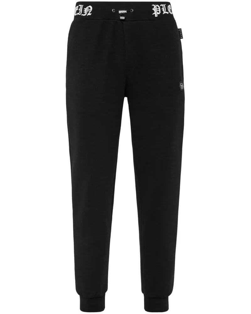 Philipp Plein Jogginghose mit Logo-Stickerei - Schwarz Schwarz