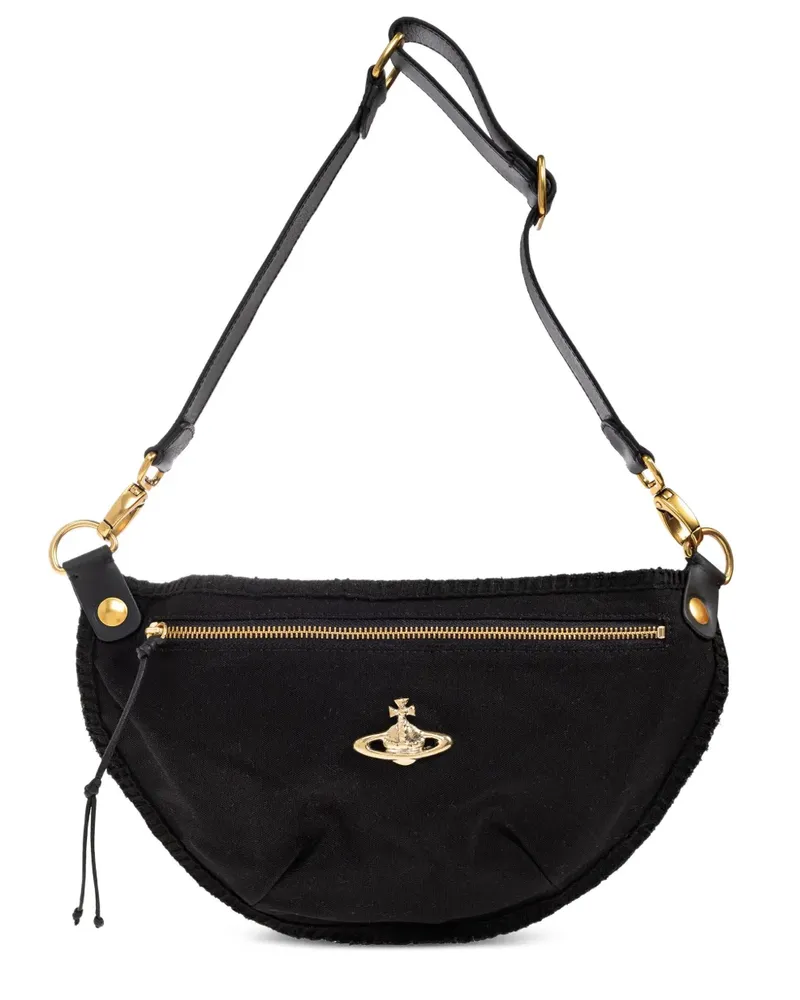 Vivienne Westwood Tote Bag mit Orb-Verzierung - Schwarz Schwarz