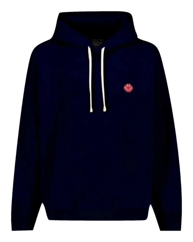 Joshua Sanders x Smiley® logo-detail hoodie - Blau Blau