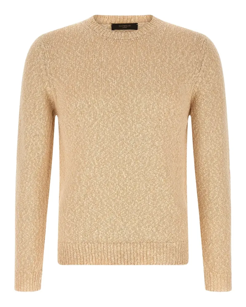 Zanone Zweifarbiger Pullover - Nude Nude