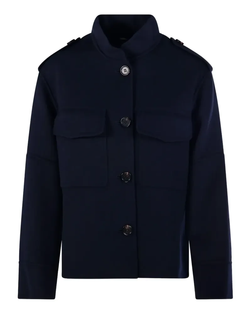 Max Mara Jacke aus Wolle - Blau Blau