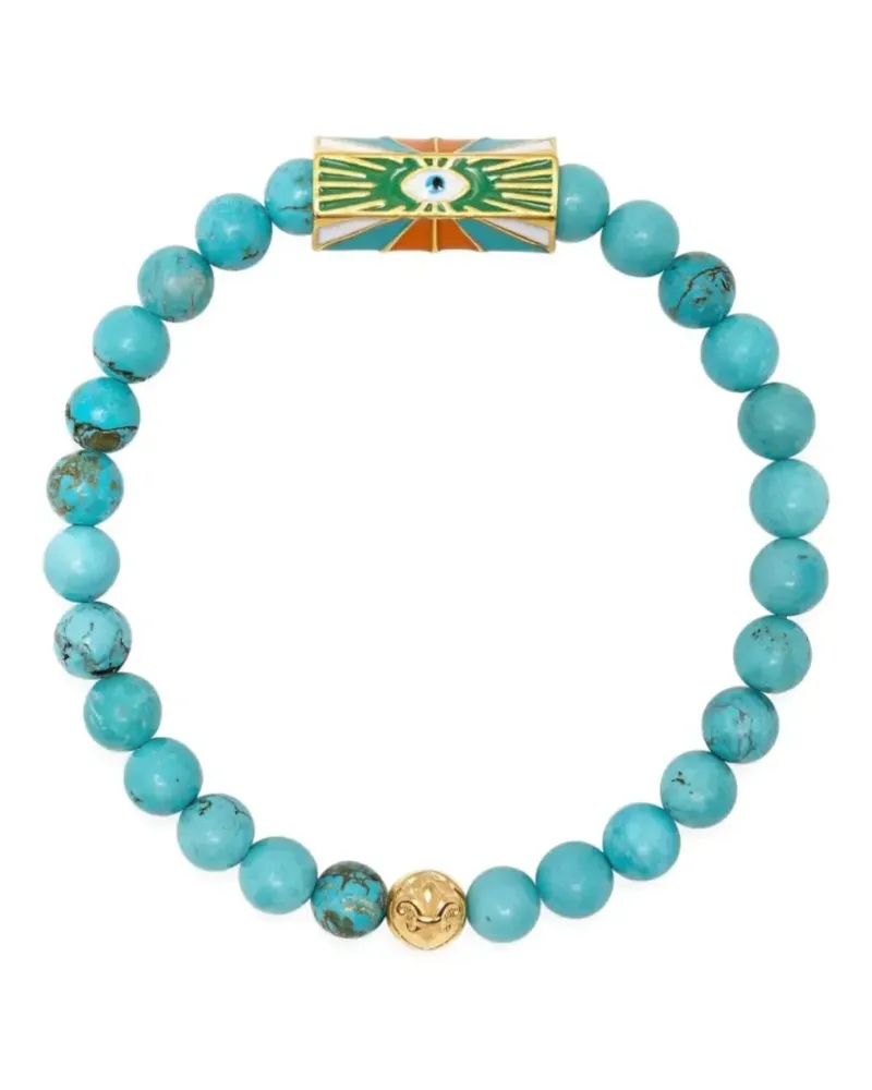 Nialaya Evil Eye beaded bracelet - Gold Gold