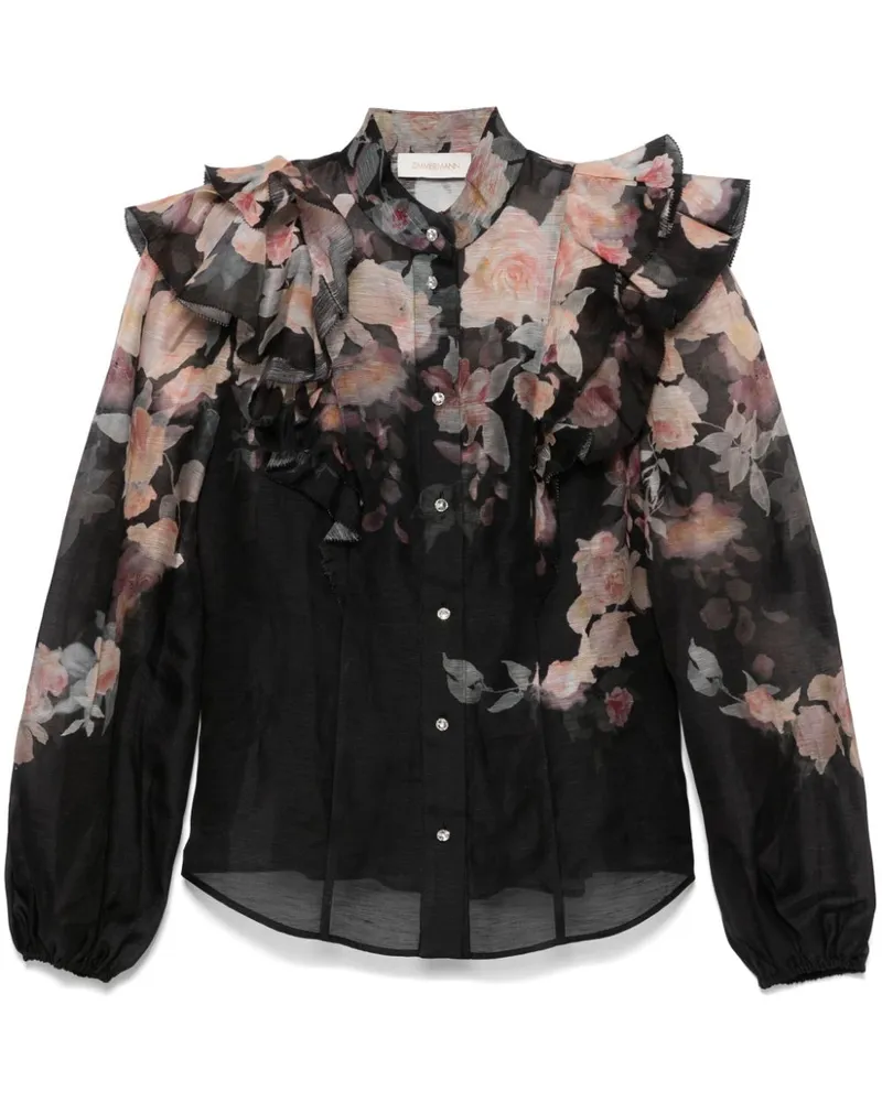 Zimmermann Crush Bluse - Schwarz Schwarz
