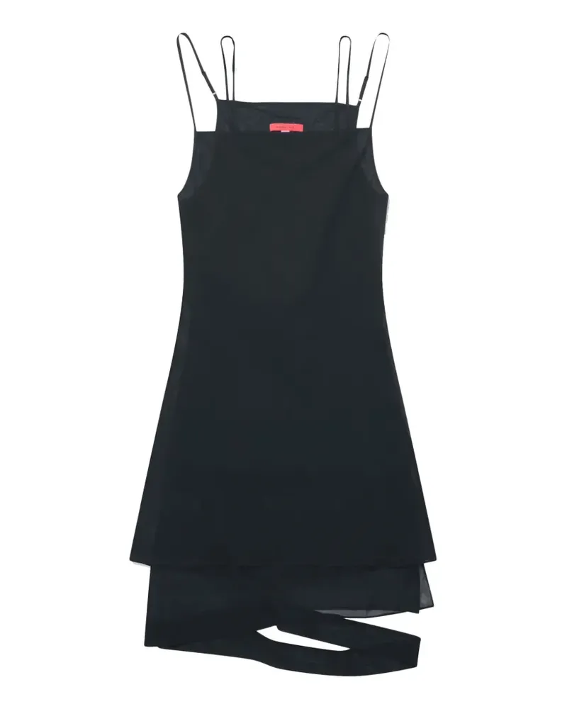 Eckhaus Latta square neck dress - Schwarz Schwarz