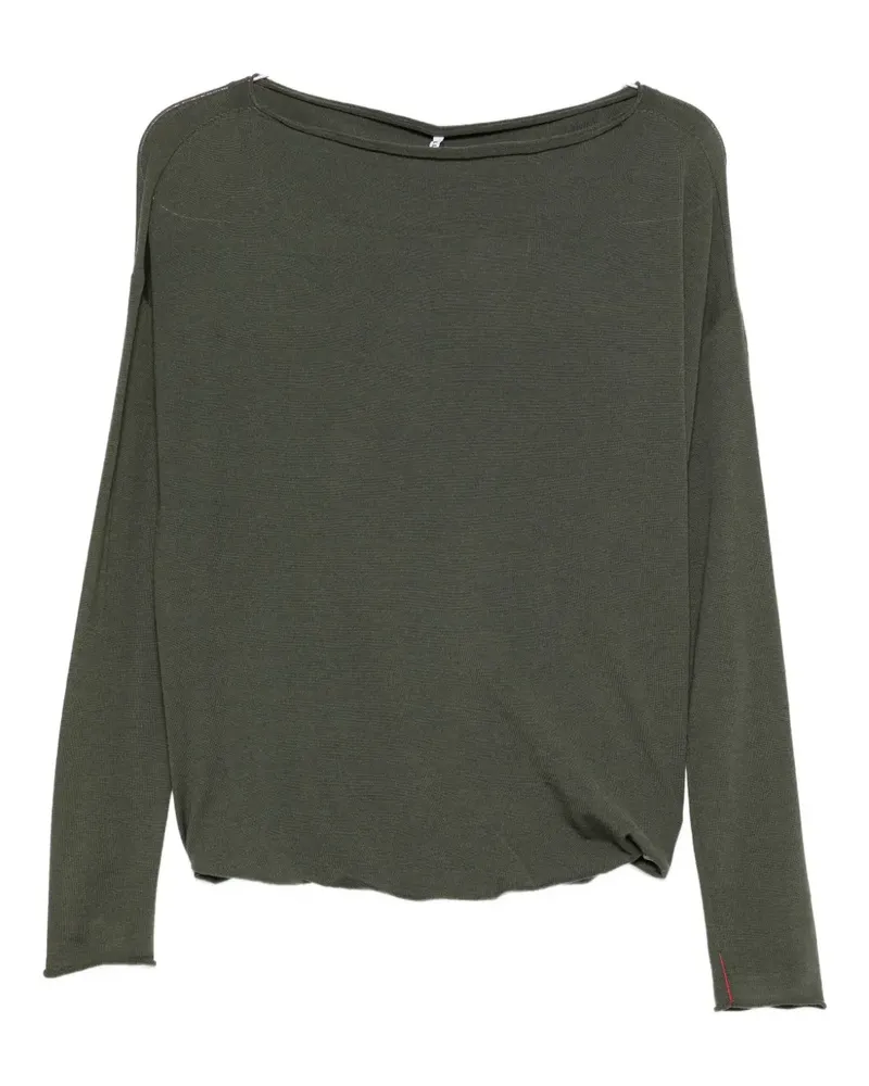 Liviana Conti Pullover mit U-Boot-Ausschnitt - Grau Grau