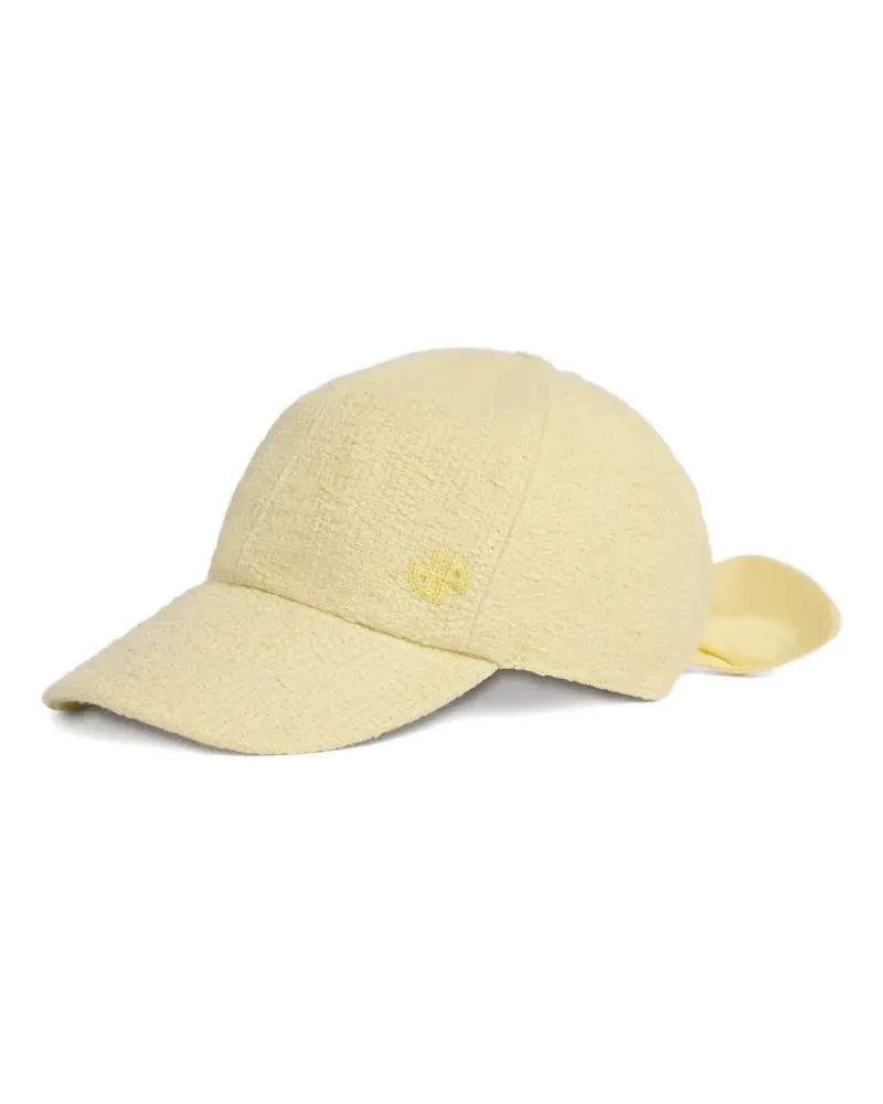 Patou logo-embroidered bow-detail cap - Gelb Gelb