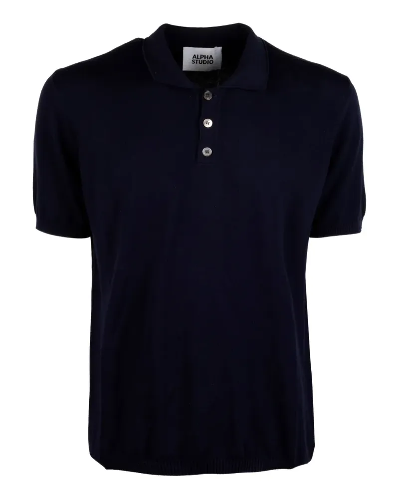 Alpha Studio short-sleeve polo shirt - Blau Blau