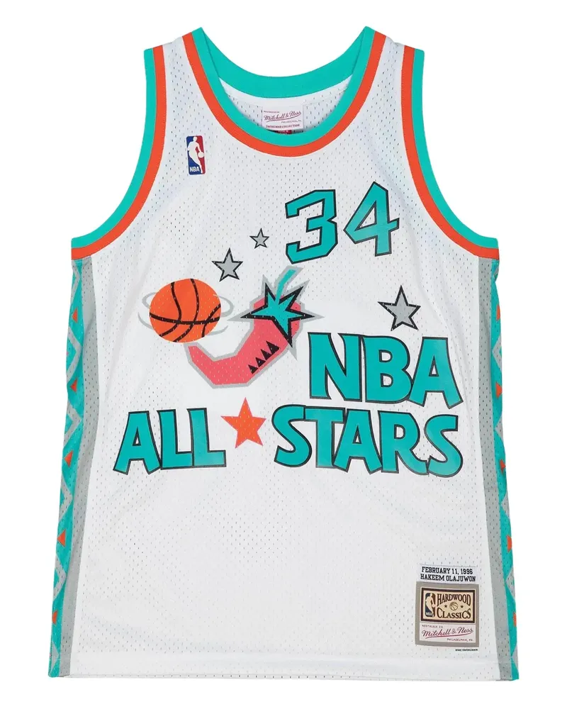Mitchell & Ness x NBA All Star 96 Hakeem Olajuwon Swingman Tanktop - Weiß Weiß