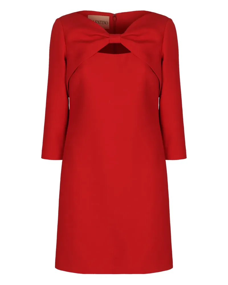 Valentino Garavani bow-detail mini dress - Rot Rot