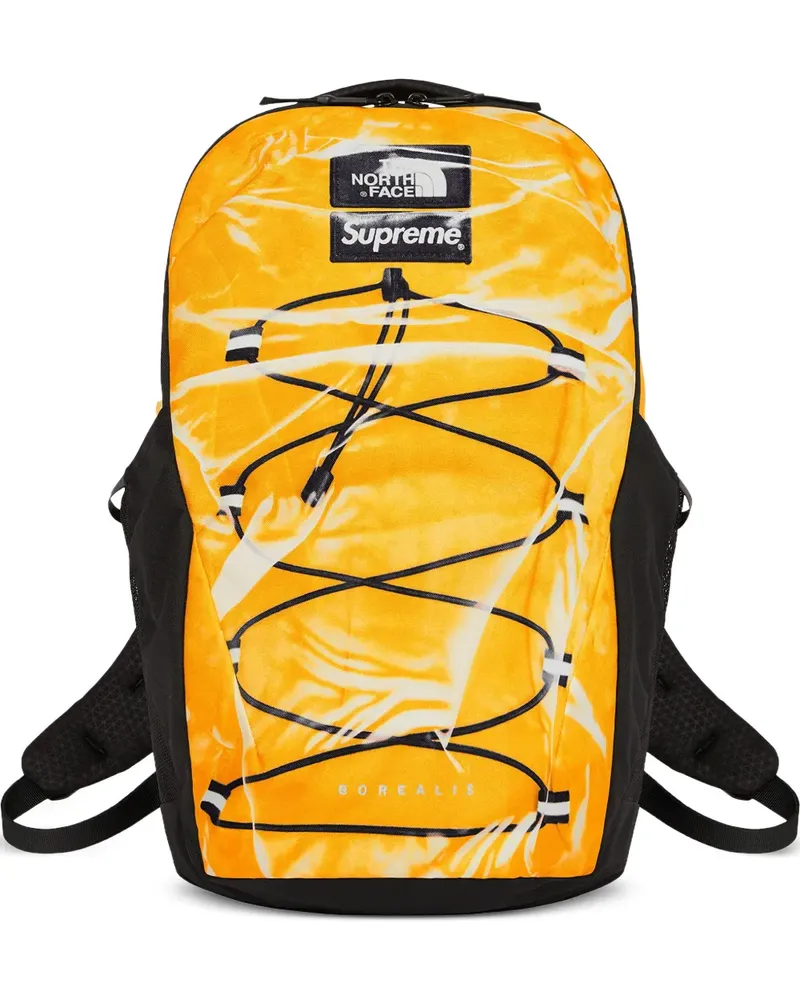 Supreme Being x The North Face Borealis "Yellow" Rucksack mit Trompe-l'oeil-Effekt - Gelb Gelb