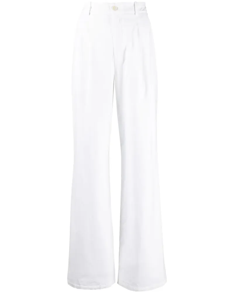 Nili Lotan Weite Bundfaltenhose - Weiß Weiß