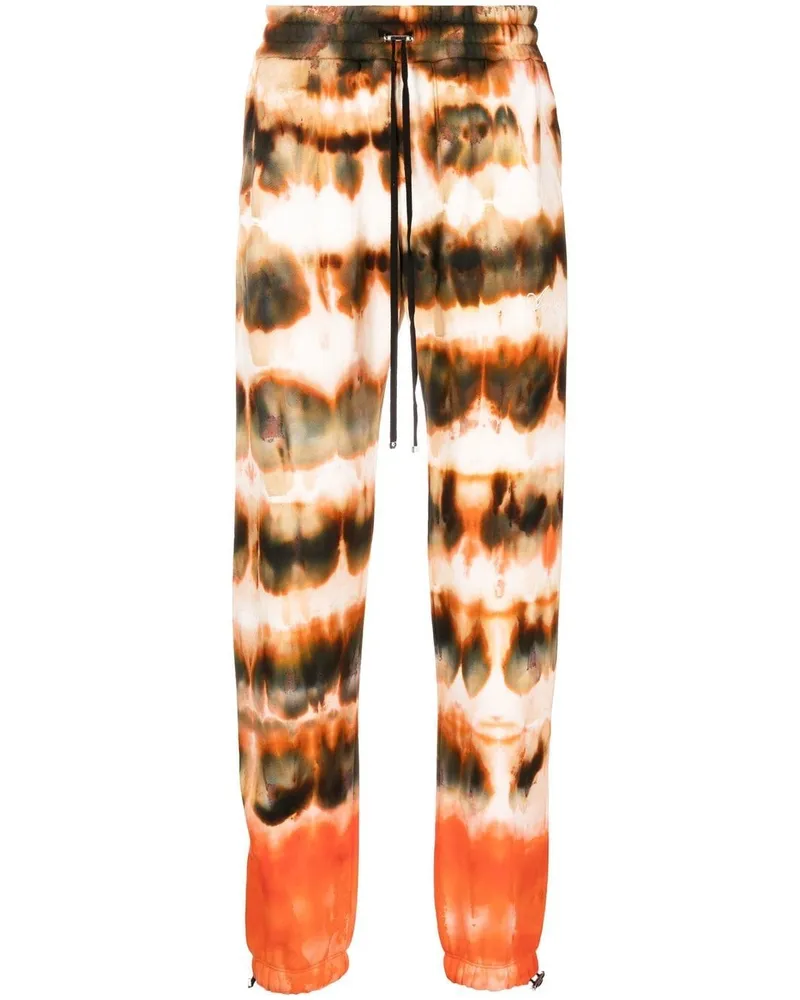 Amiri Jogginghose mit Batikmuster - Braun Braun
