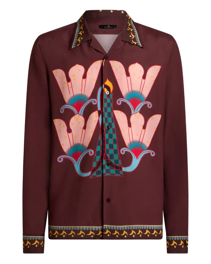 Etro Hemd mit platziertem Print - Rot Rot