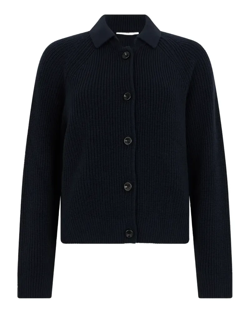 Slowear Gerippter Cardigan - Blau Blau