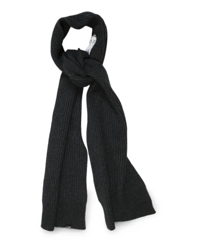Maison Margiela ribbed-knit scarf - Grau Grau