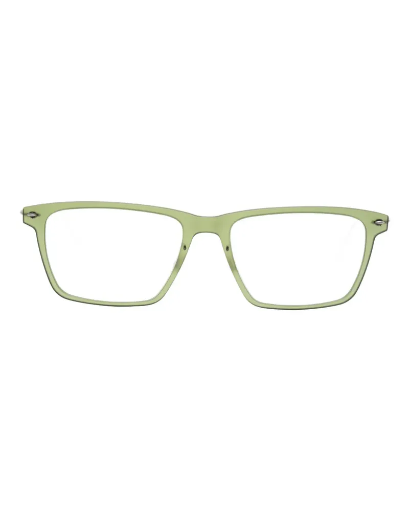 Lindberg Brille mit eckigem Gestell - Grün Grün