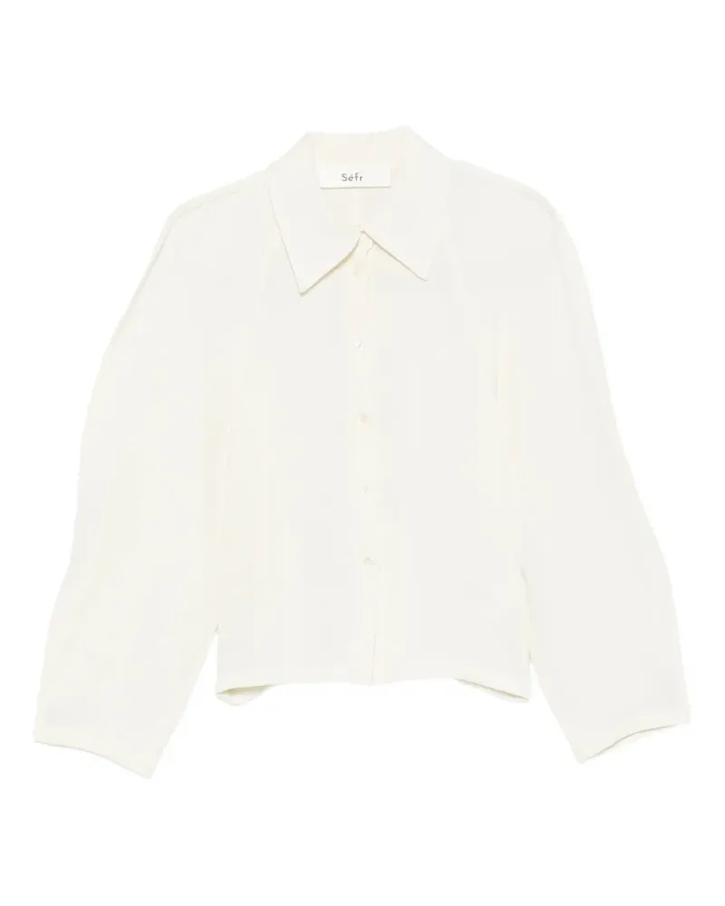 Séfr crepe shirt - Weiß Weiß