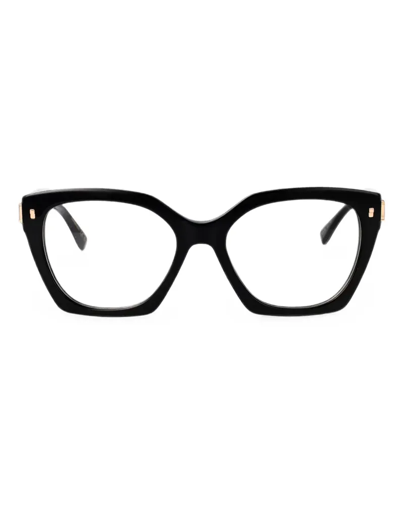 Dsquared2 Brille mit geometrischem Gestell - Schwarz Schwarz