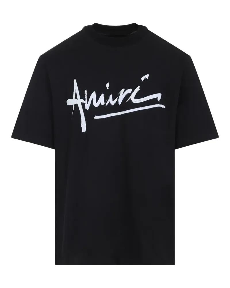 Amiri T-Shirt mit Logo - Schwarz Schwarz