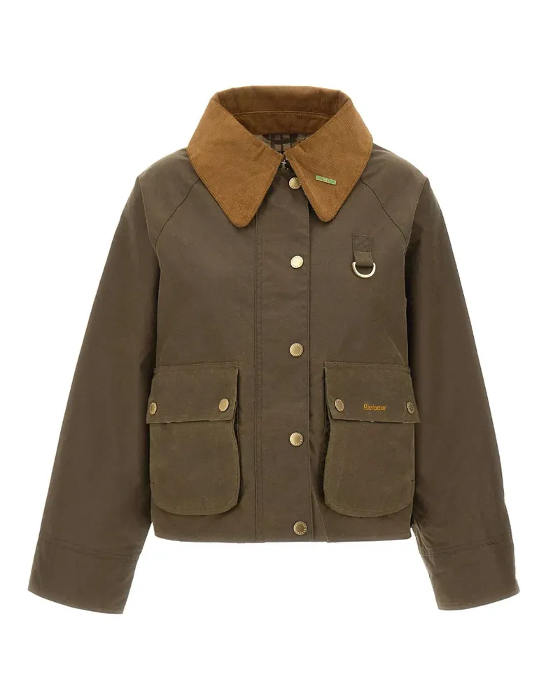 Barbour Gewachste Modern Spey Jacke - Grün Grün