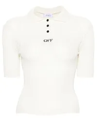 OFF-WHITE Poloshirt mit Logo-Stickerei Nude