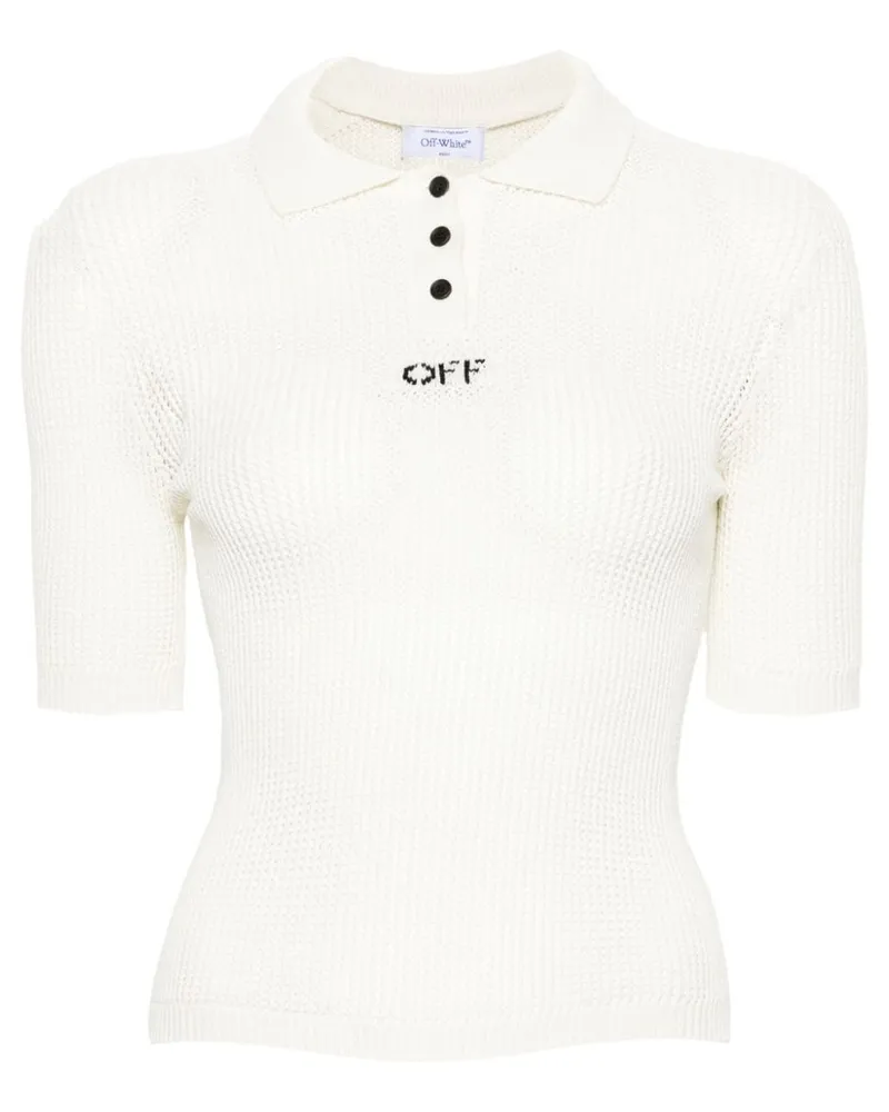 OFF-WHITE Poloshirt mit Logo-Stickerei - Nude Nude