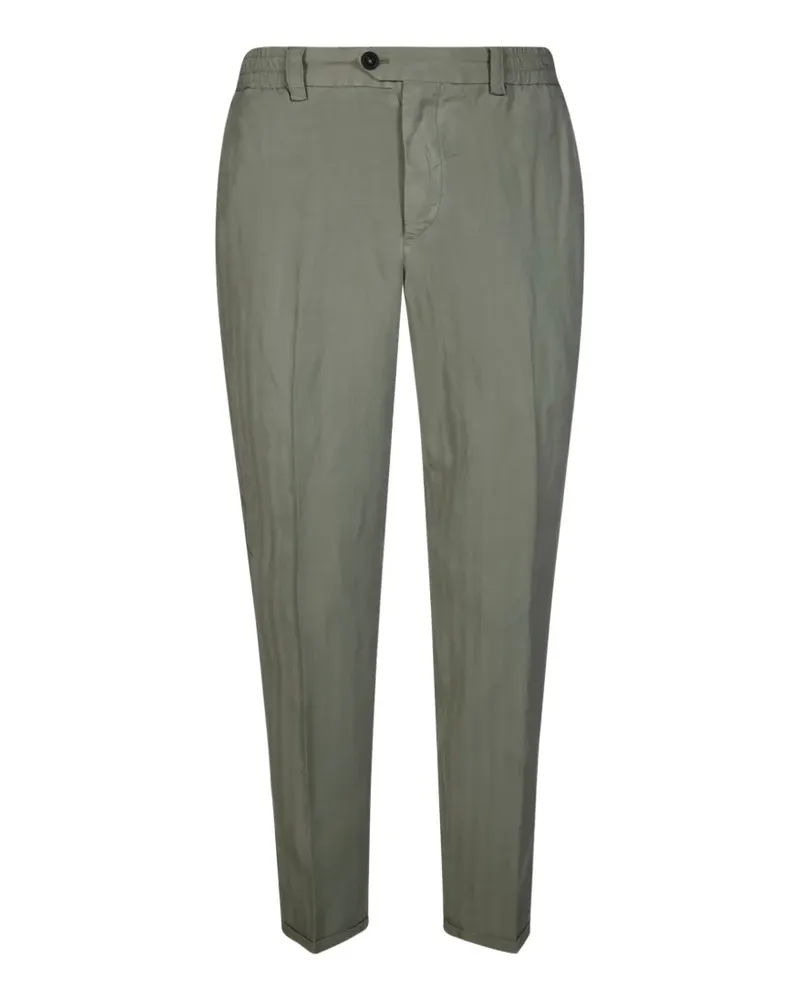 PT TORINO pleated cotton trousers - Grün Grün