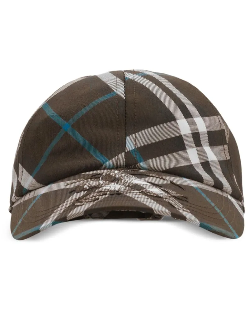 Burberry Karierte EKD Baseballkappe - Braun Braun