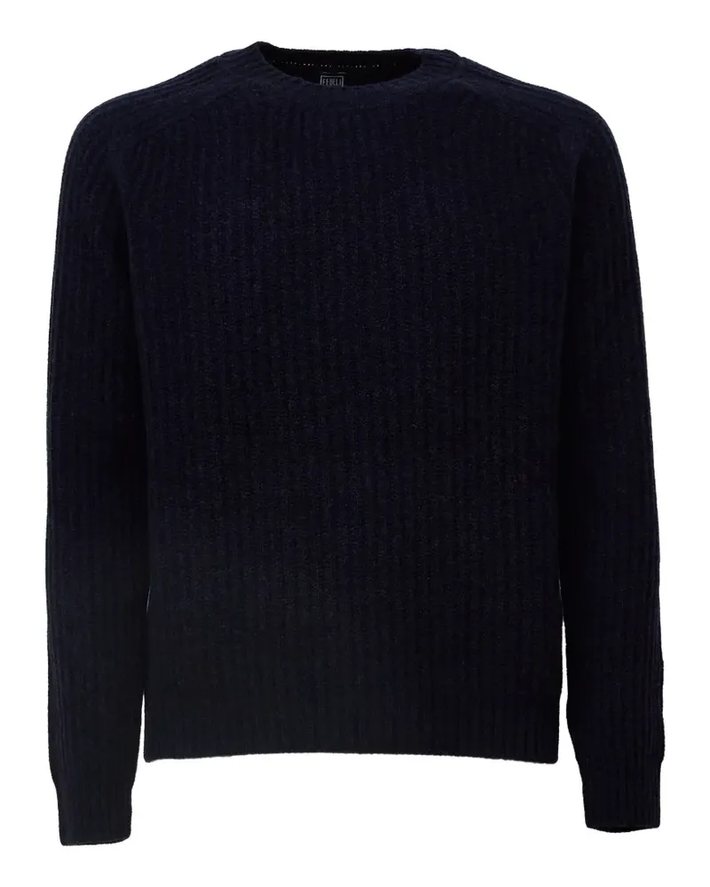 Fedeli Ladak ribbed-knit sweater - Blau Blau