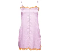 Minikleid mit Acid-Wash-Effekt - Violett