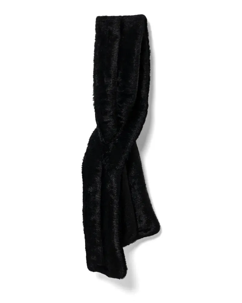 RUSLAN BAGINSKIY Schal aus Shearling - Schwarz Schwarz