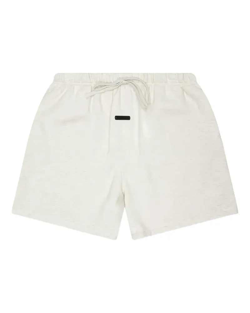Fear of God logo-embroidered shorts - Nude Nude