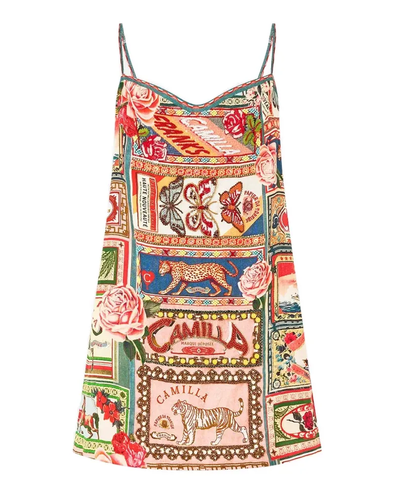 Camilla beaded mini dress - Nude Nude