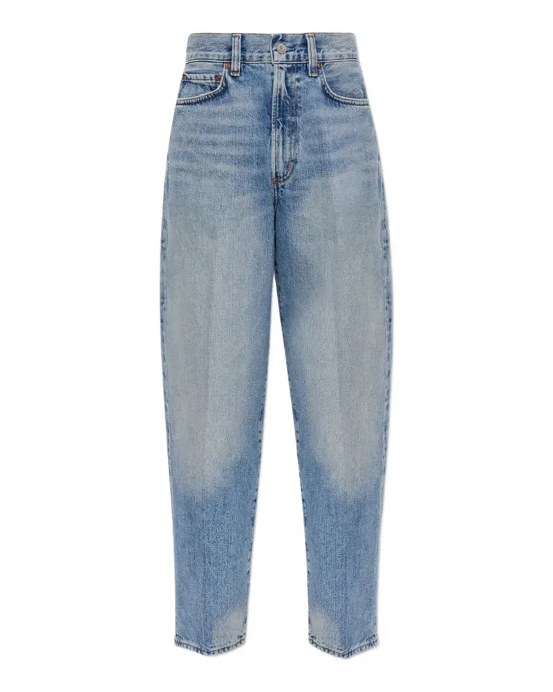 AGOLDE faded-effect tapered-leg jeans - Blau Blau