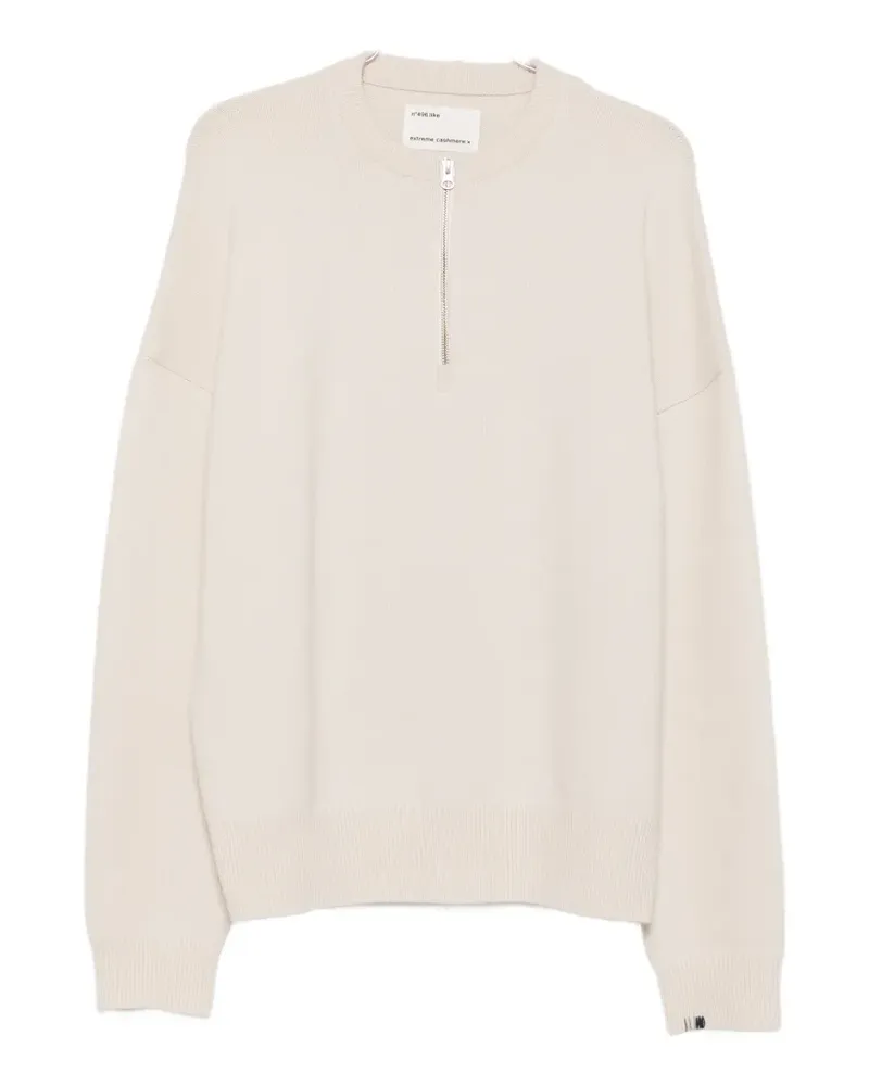 extreme cashmere Like Pullover mit kurzem Reißverschluss - Nude Nude