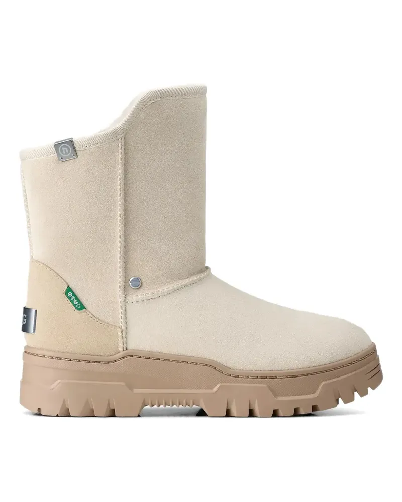 UGG x Hidden logo-detail boots - Nude Nude